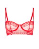 Simone Perele Flamingo Radieuse Sheer Demi Underwire Bra Myselflingerie.com
