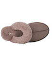 UGG Scuffette II Caribou Suede Slipper with Fur Trim