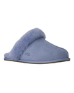 UGG Scuffette II Stormy Blue Suede Slipper with Fur Trim