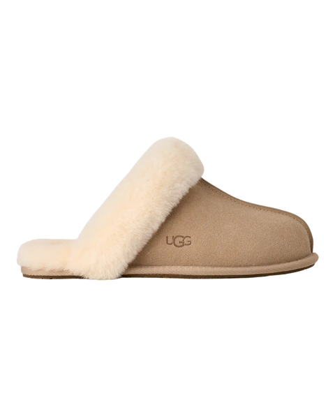 UGG Sand Scuffette II Suede Slipper with Fur Trim