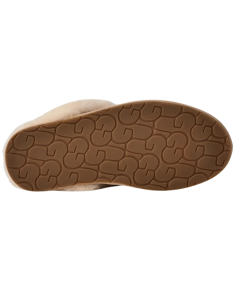 UGG Sand Scuffette II Suede Slipper with Fur Trim