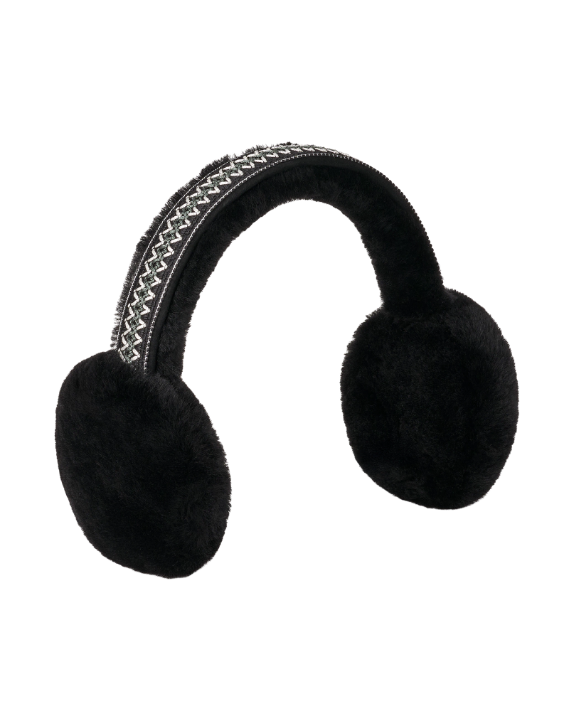 UGG Black Sheepskin Tasman Earmuffs