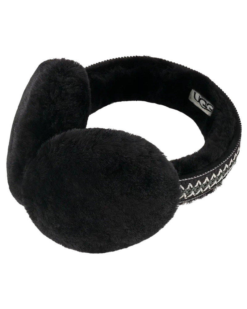 UGG Black Sheepskin Tasman Earmuffs