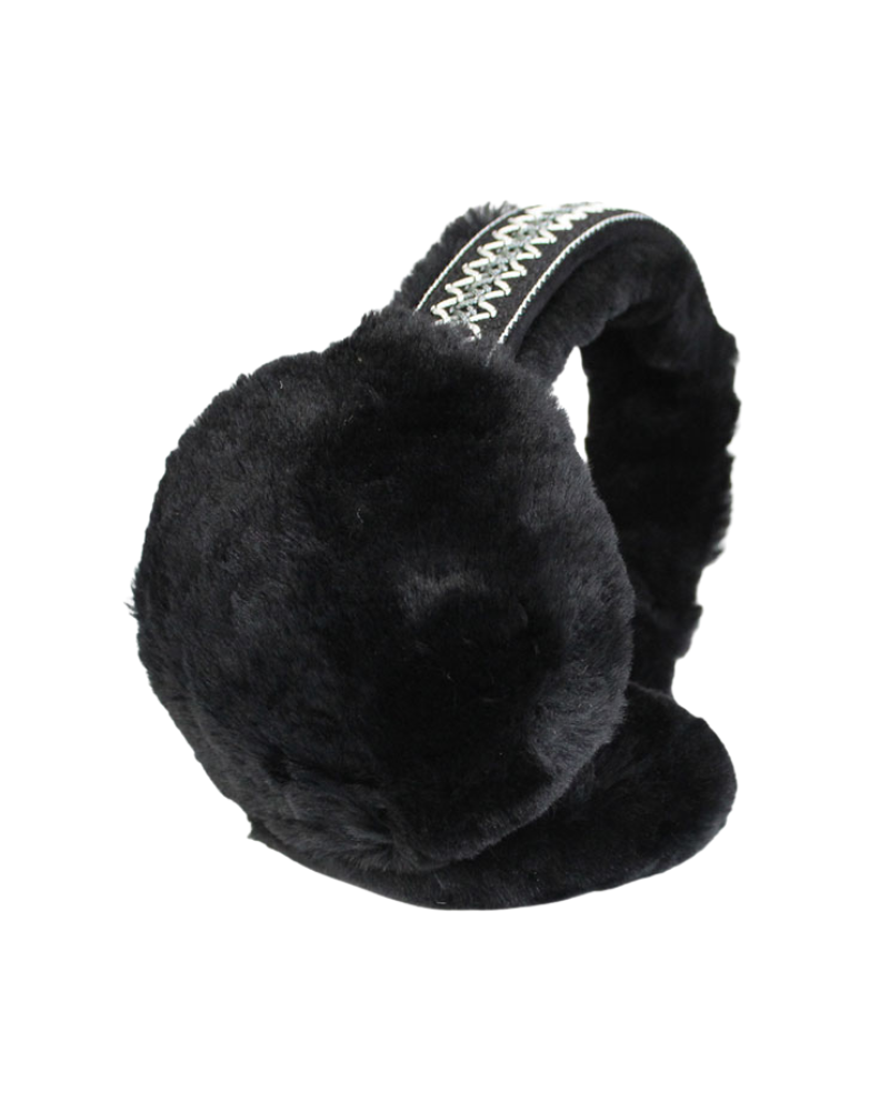 UGG Black Sheepskin Tasman Earmuffs