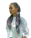 TYED Summer Plaid Adjustable Pre-Tied Bandanna with Velvet Grip
