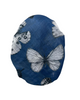 TYED Denim Butterfly Adjustable Pre-tied Bandanna with Velvet Grip