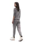 Aspen Dream Heather Grey Cozy Crew Neck Top & Joggers Pajamas Set