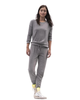Aspen Dream Heather Grey Cozy Crew Neck Top & Joggers Pajamas Set