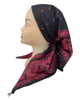 Ahead Black Pink Legacy Versatile Short Tails Adjustable Open Back Pre-Tied Bandanna