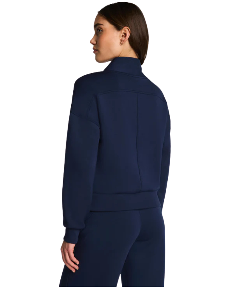 Spanx Timeless Navy AirEssentials Shawl Collar Half Zip