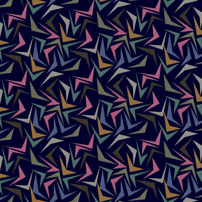 Revaz HS586H Navy Arrows Adjustable Pre-Tied Bandanna with Velvet Grip Myselflingerie.com