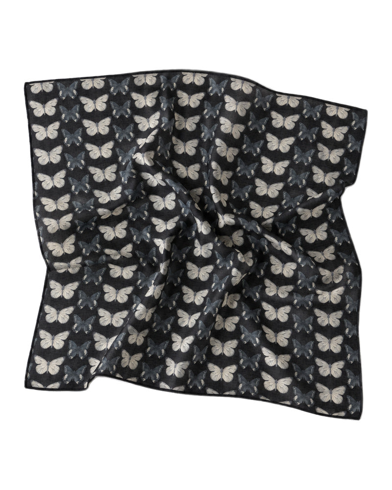 Scarf Bar Butterfly Noir Bandana Scarf