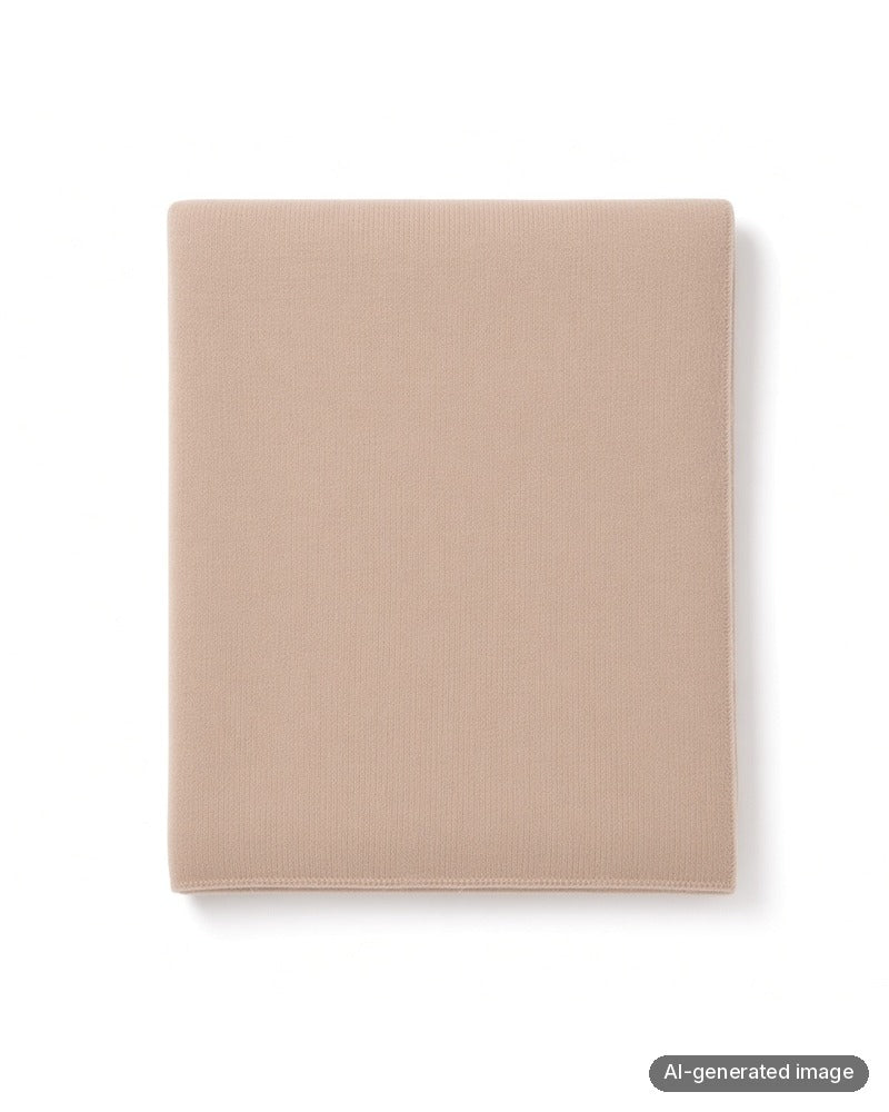 Folded Petite Plume CAWBEI Beige Cashmere Wrap