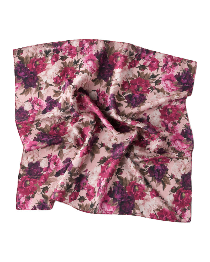 Scarf Bar Deep Berry Floral Bandana Scarf