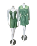 8060+8061 Forest Green Showstopper Chemise & Robe Set