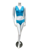 Cosabella Constance Blue Curvy Longline Bralette & Panty Set