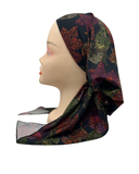 BUL879 Fall Leaves Unlined Pre-Tied Bandanna