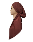 Revaz Mauve Raised Ribbed Stretch Adjustable Pre-Tied Bandanna with Velvet Grip