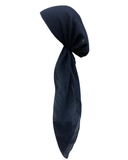 Revaz Solid Navy Adjustable Pre-Tied Bandanna with Velvet Grip