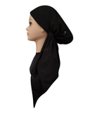 HS549A Black Fendi Stretch Adjustable Pre-Tied Bandanna with Velvet Grip