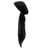 Revaz HS560A Solid Black Adjustable Pre-Tied Bandanna with Velvet Grip Myselflingerie.com
