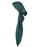 Revaz HS560T Solid Teal Adjustable Pre-Tied Bandanna with Velvet Grip Myselflingerie.com