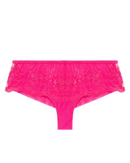 Simone Perele 1E2630 Fuchsia Intrigue Lace Bikini Myselflingerie.com