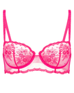 Simone Perele 1E2330 Fuchsia Intrigue Lace Underwire Bralette Myselflingerie.com