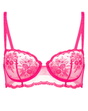 Simone Perele 1E2330 Fuchsia Intrigue Lace Underwire Bralette Myselflingerie.com