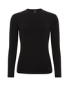 Gemsli Black Modal Long Sleeve Shell Adjustable Neck