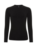 Gemsli Black Modal Long Sleeve Shell Adjustable Neck