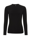 Gemsli Black Modal Long Sleeve Shell Adjustable Neck