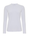 Gemsli White Modal Long Sleeve Shell Adjustable Neck
