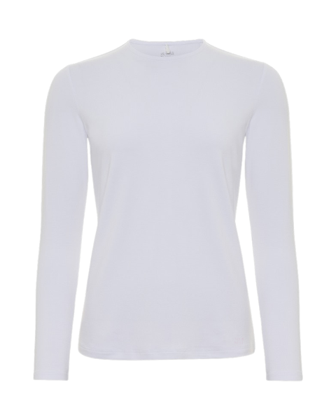 Gemsli SH365 White Modal Long Sleeve Shell Myselflingerie.com