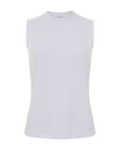 Gemsli SH367 White Modal Sleeveless Shell Adjustable Neck Myselflingerie.com