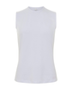 Gemsli SH367 White Modal Sleeveless Shell Adjustable Neck Myselflingerie.com
