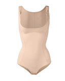 BS002R Nude Open Bust Bodysuit Regular Length