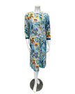 Oh! Zuza M4341 Blue Floral Mix Design Modal Nightshirt Myselflingerie.com