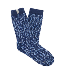 UAS0011W Navy Cozy Chenille Socks