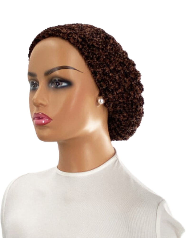 Lucy & Olivia LO7004 Black with Chocolate Two Tone Circle Lined Chenille Myselflingerie.com