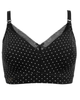Pour Moi Black/White Love to Lounge Cotton Nursing Wire Free Bra