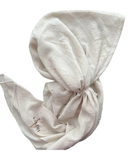 Valeri Light Cream Bamboo Pre-Tied Bandanna with Full Grip Myselflingerie.com