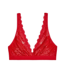 Wacoal 852191 Equestrian Red Embrace Lace Wire Free Bralette Myselflingerie.com