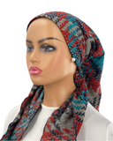 Ahead Blue Combo Diamond Steal Timeless Fit Pre-Tied Bandanna