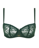 Chantelle 13XM5 Empire Green Origins Lace Demi Underwire Bra Myselflingerie.com