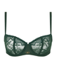 Chantelle 13XM5 Empire Green Origins Lace Demi Underwire Bra Myselflingerie.com