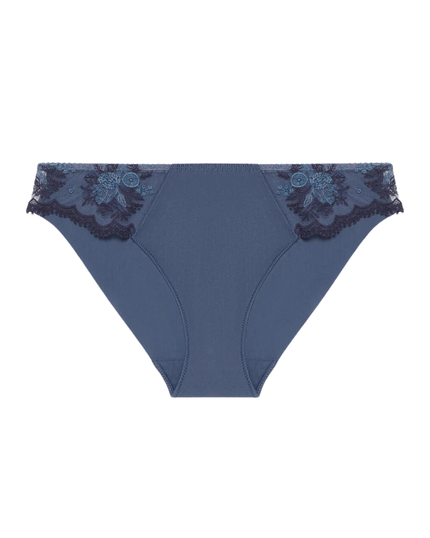 Simone Perele 1E2720 Cinder Blue Intrigue Sheer Bikini Myselflingerie.com