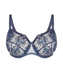 1E2320 Cinder Blue Intrigue Sheer Full Coverage Underwire Bra