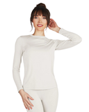 CTL06641 Ivory Miyabi Long Sleeve Shell