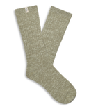 1014832 Moss Green/Grassland Rib Knit Slouchy Crew Socks